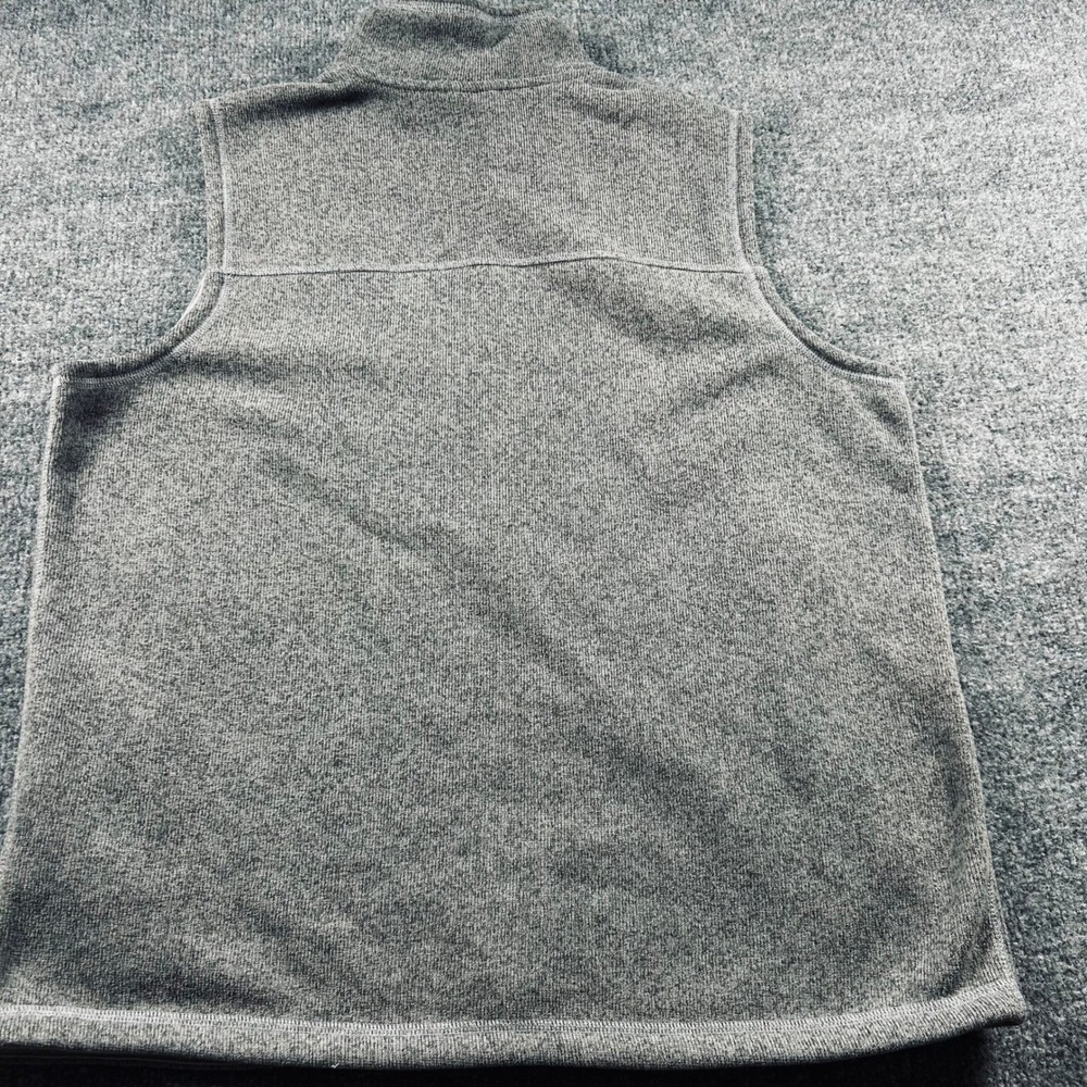 The North Face Mens Gordon Lyons Fleece Vest Grey Full Zip XL Intrepid Logo - Picture 8 of 10